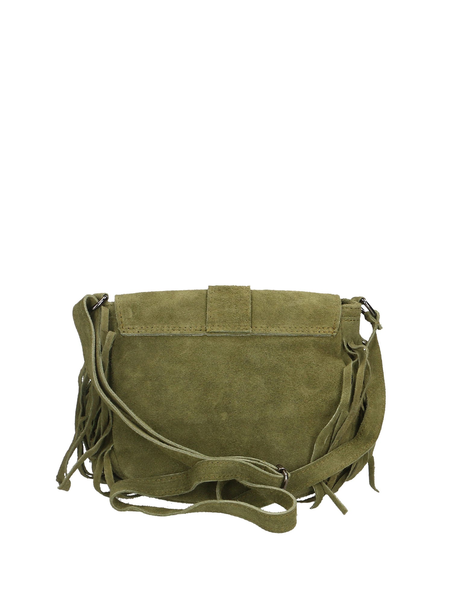 Iolanthe Borsa a tracolla da donna Vera pelle 1421-VERDE MILITARE Gave Lux