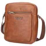 Borsa a tracolla uomo 100% PU Leather PCL3000-BROWN Northampton Polo Club