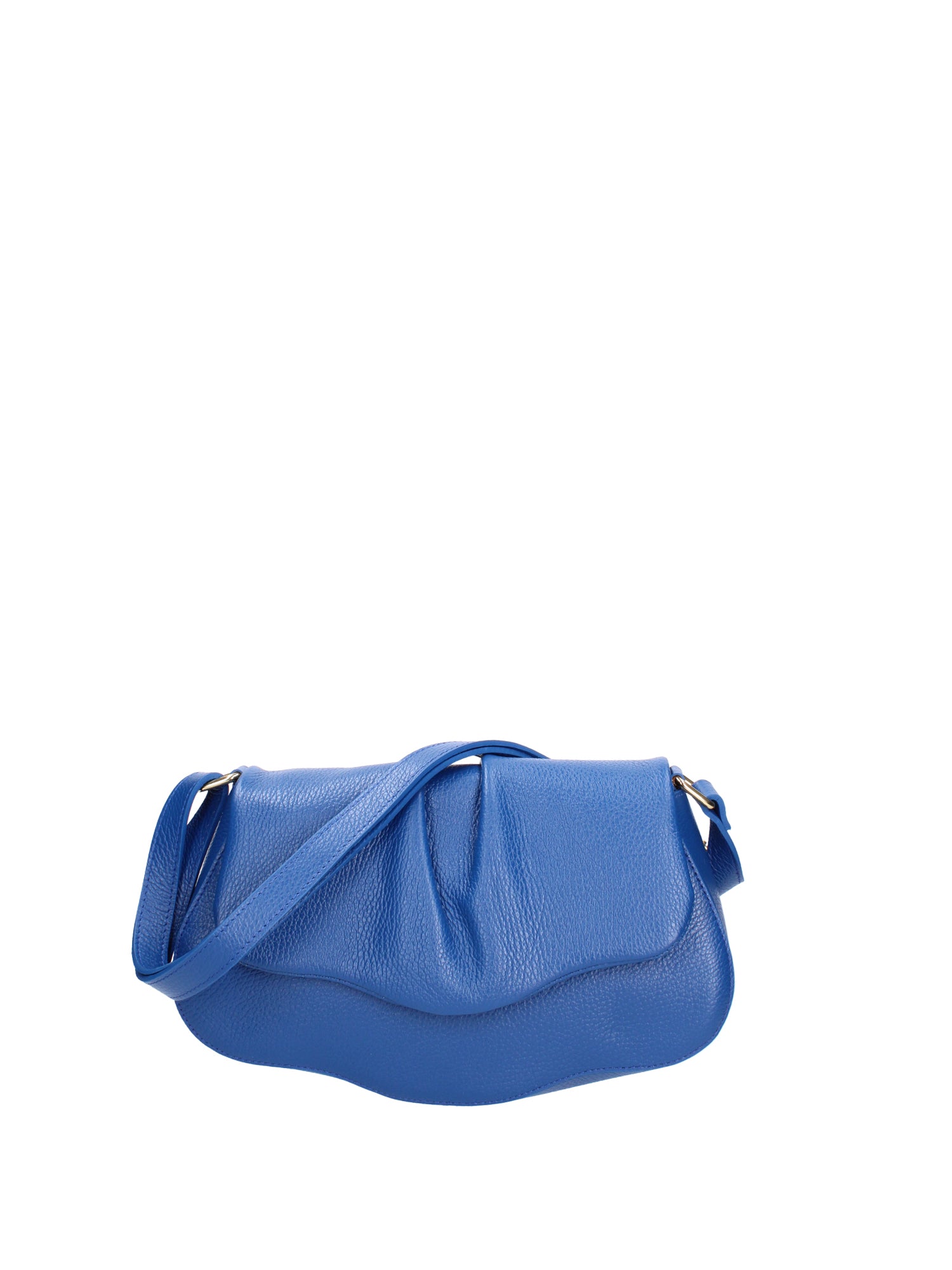 Borsa a spalla da donna Vera pelle 07152-D22 BLUETTE Viola Castellani