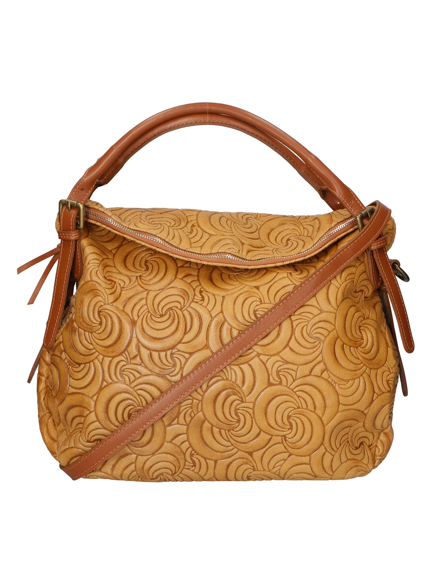 Devis Borsa a mano da donna Vera pelle 80014-031 CUOIO SCURO Gave Lux