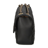 Clizia Borsa a spalla da donna Vera pelle 6078-NERO BLACK Gave Lux