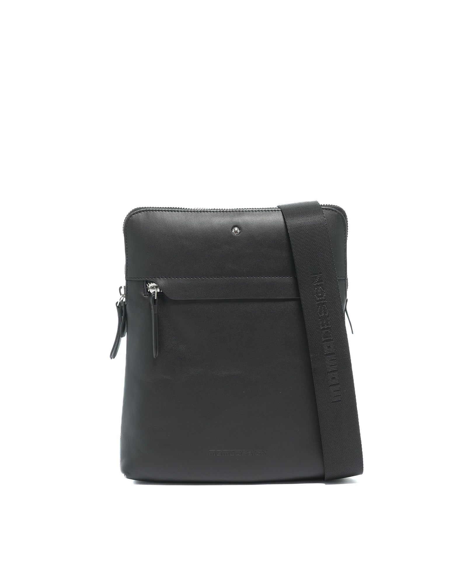 Borsa a tracolla uomo in vera pelle Casual MO-20BC-BLACK Momo Design