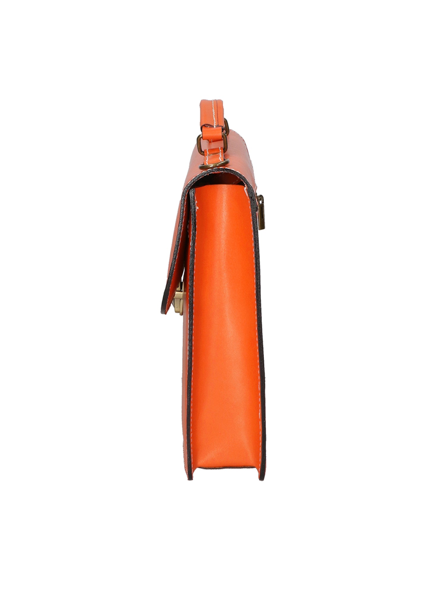 Dafne Borsa da lavoro unisex Vera pelle 7004-ARANCIONE Gave Lux