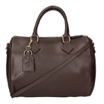 Aralia Borsa a bauletto da donna 100% pelle 5176-D23 T.MORO DARK BROWN Gave Lux