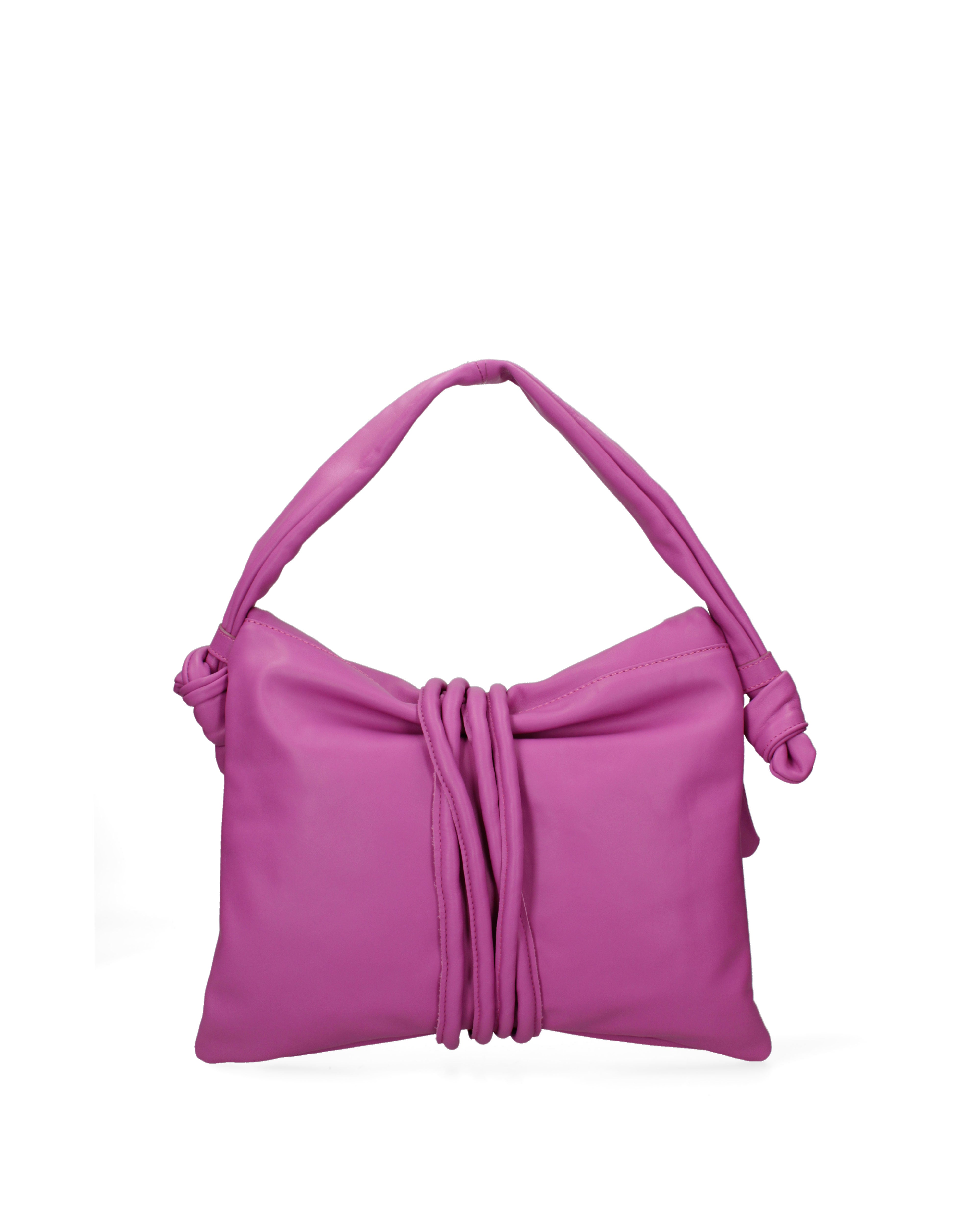 Borsa a spalla da donna Vera pelle 07172-S602 FUXIA CHIARO Viola Castellani