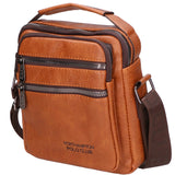 Borsa a tracolla uomo 100% pelle PU PCL3055-BROWN Northampton Polo Club