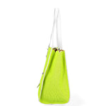 Palermo Borsa a spalla da donna Vera pelle 697756-GIALLO Gave Lux