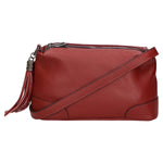 Lidia Borsa a mano da donna Vera pelle 06513-ROSSO SCURO Gave Lux