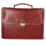 Dafne Borsa da lavoro unisex Vera pelle 7004-ROSSO Gave Lux