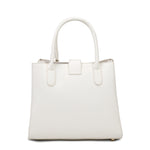 Borsa a mano da donna 100% pelle vegana PU 712-2PT-WHITE Diana&co