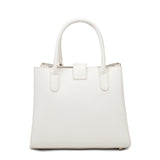 Borsa a mano da donna 100% pelle vegana PU 712-2PT-WHITE Diana&co