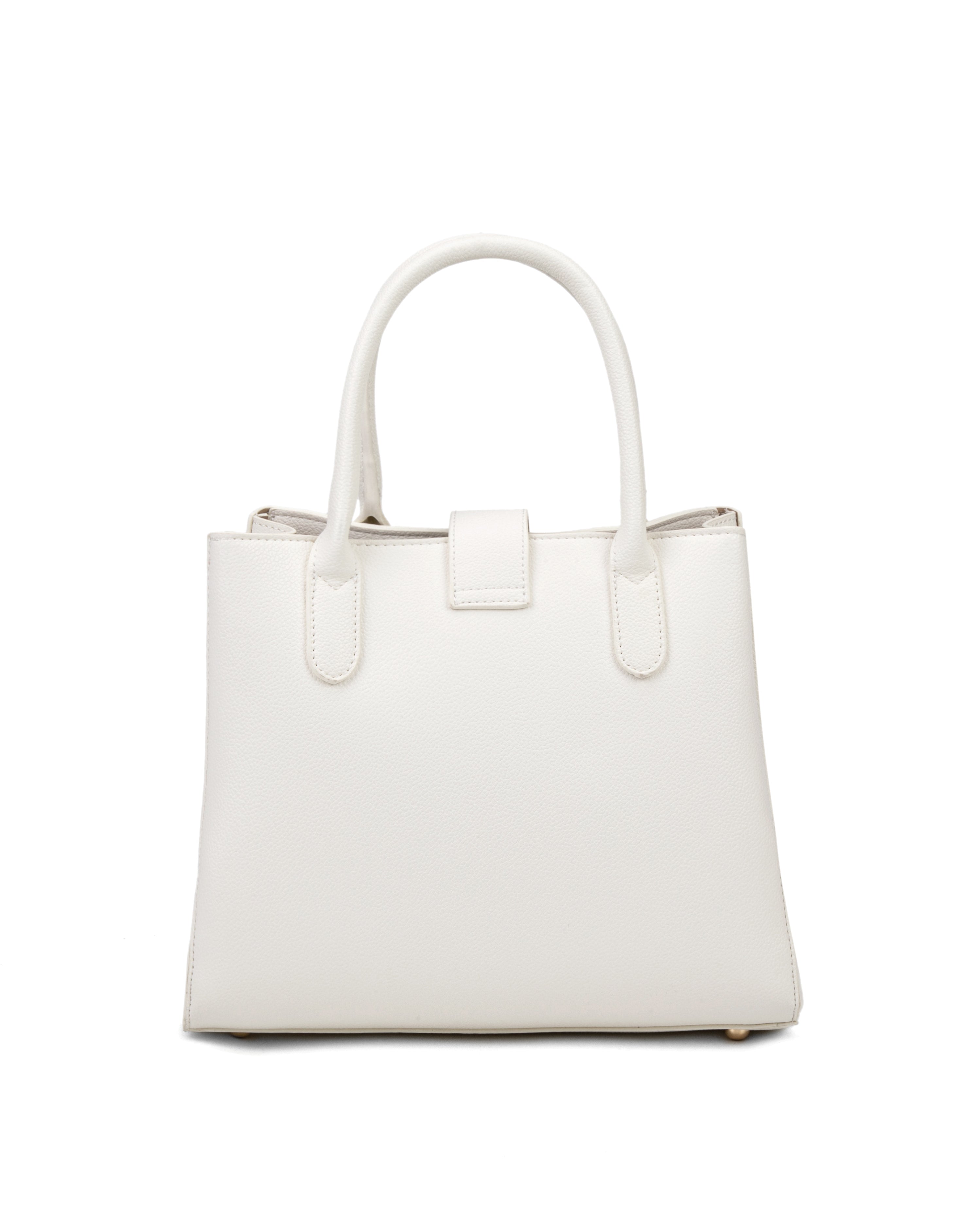 Borsa a mano da donna 100% pelle vegana PU 712-2PT-WHITE Diana&co