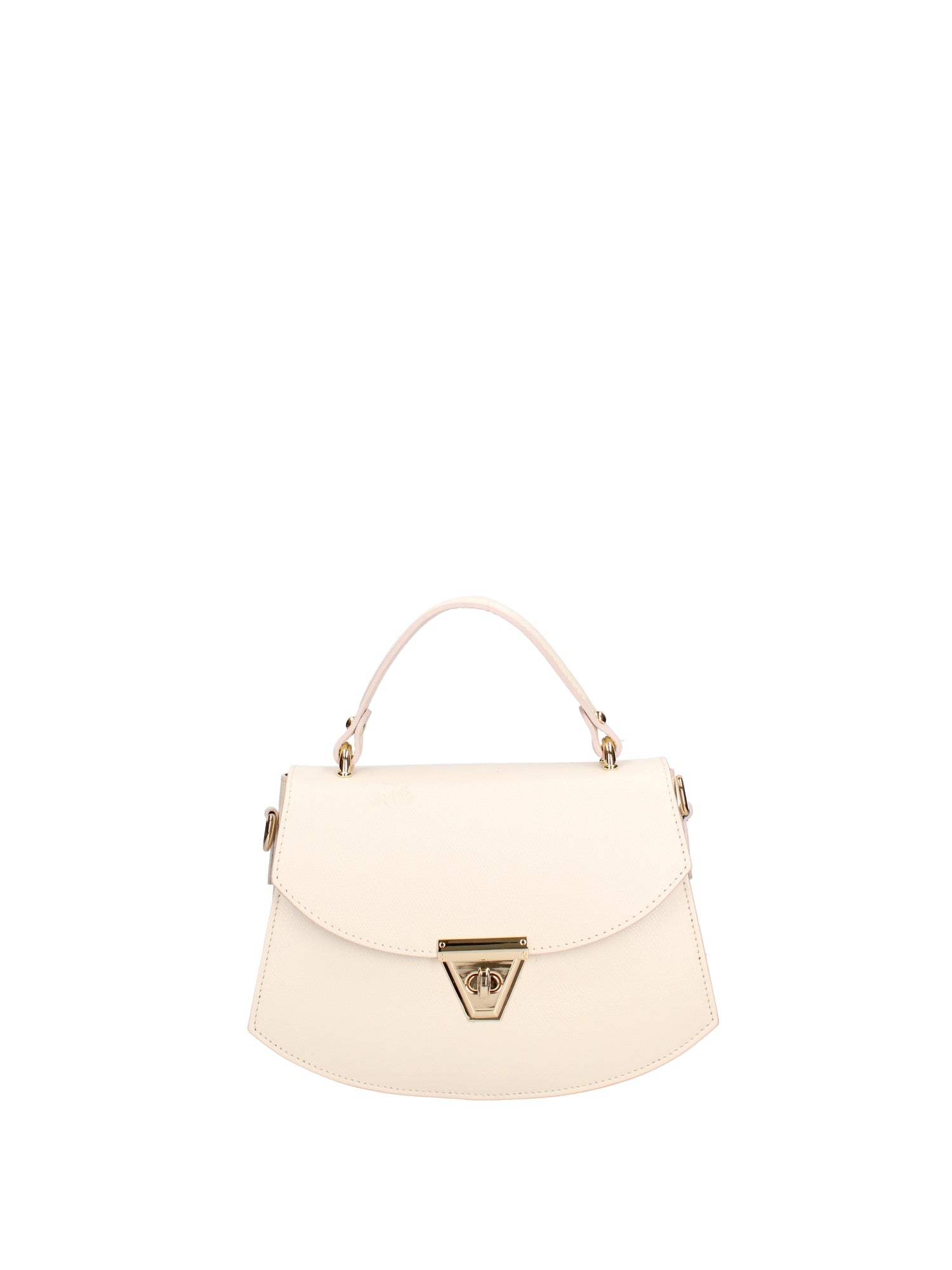 Borsa a mano da donna 100% vera pelle 07202-P 602 BEIGE Roberta Rossi