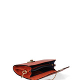 Borsa a tracolla da donna Vera pelle 00734-LU29 ARANCIO Viola Castellani