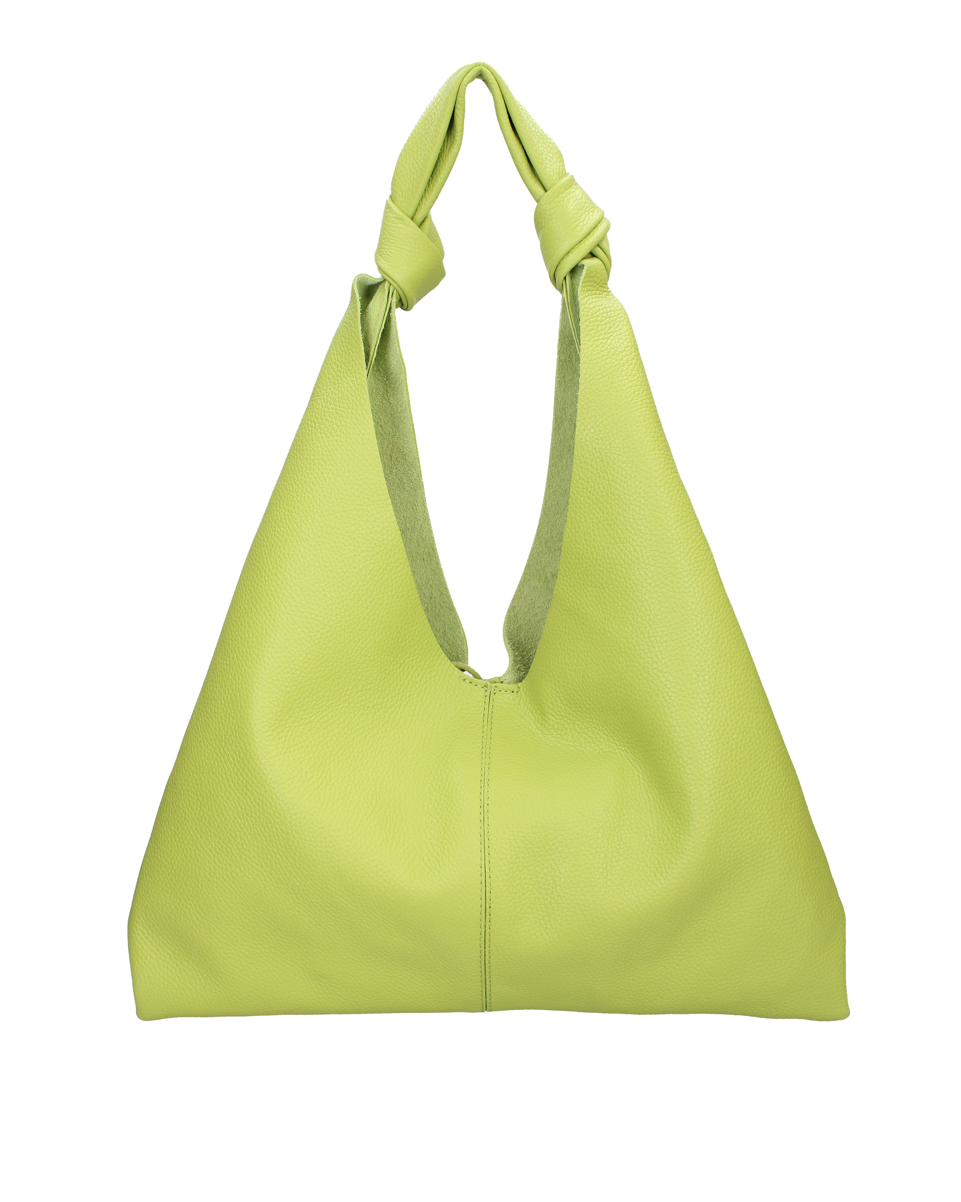 Borsa a spalla da donna 100% vera pelle 07156-D12 VERDE Viola Castellani