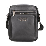 Borsa a tracolla uomo 100% pelle PU PCL3106-BLACK Northampton Polo Club