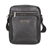 Borsa a tracolla uomo 100% pelle PU PCL3106-BLACK Northampton Polo Club