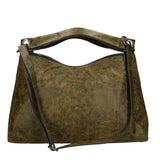 Ondina Borsa a spalla da donna Vera pelle 6569-VERDE GREEN Gave Lux