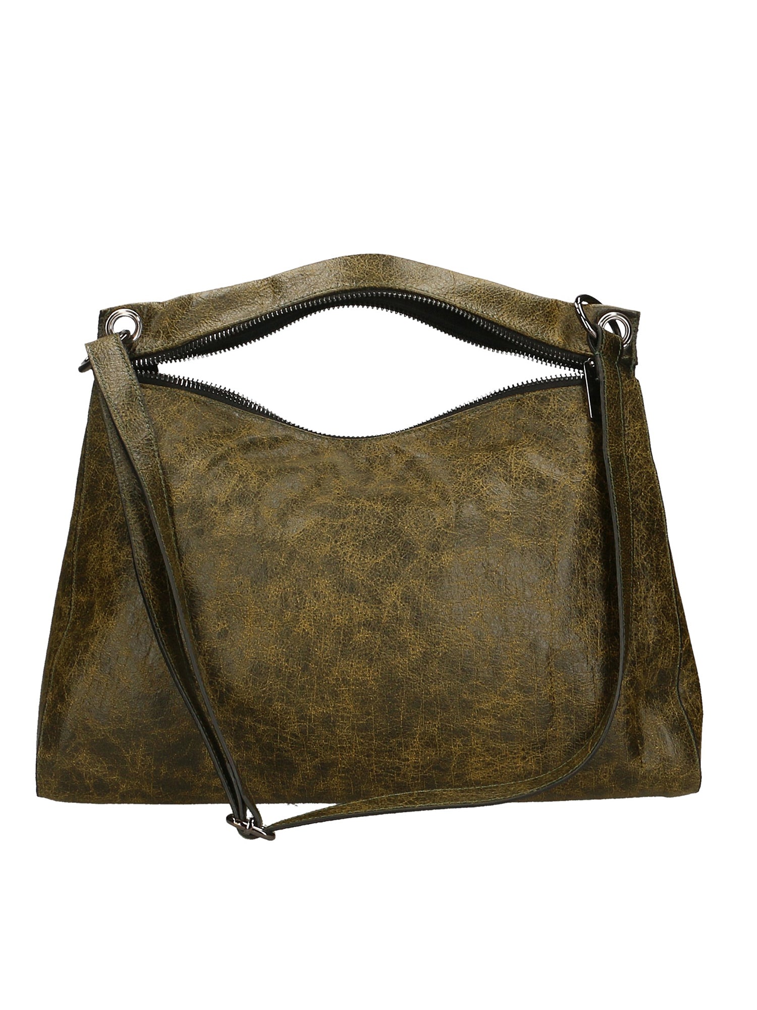 Ondina Borsa a spalla da donna Vera pelle 6569-VERDE GREEN Gave Lux
