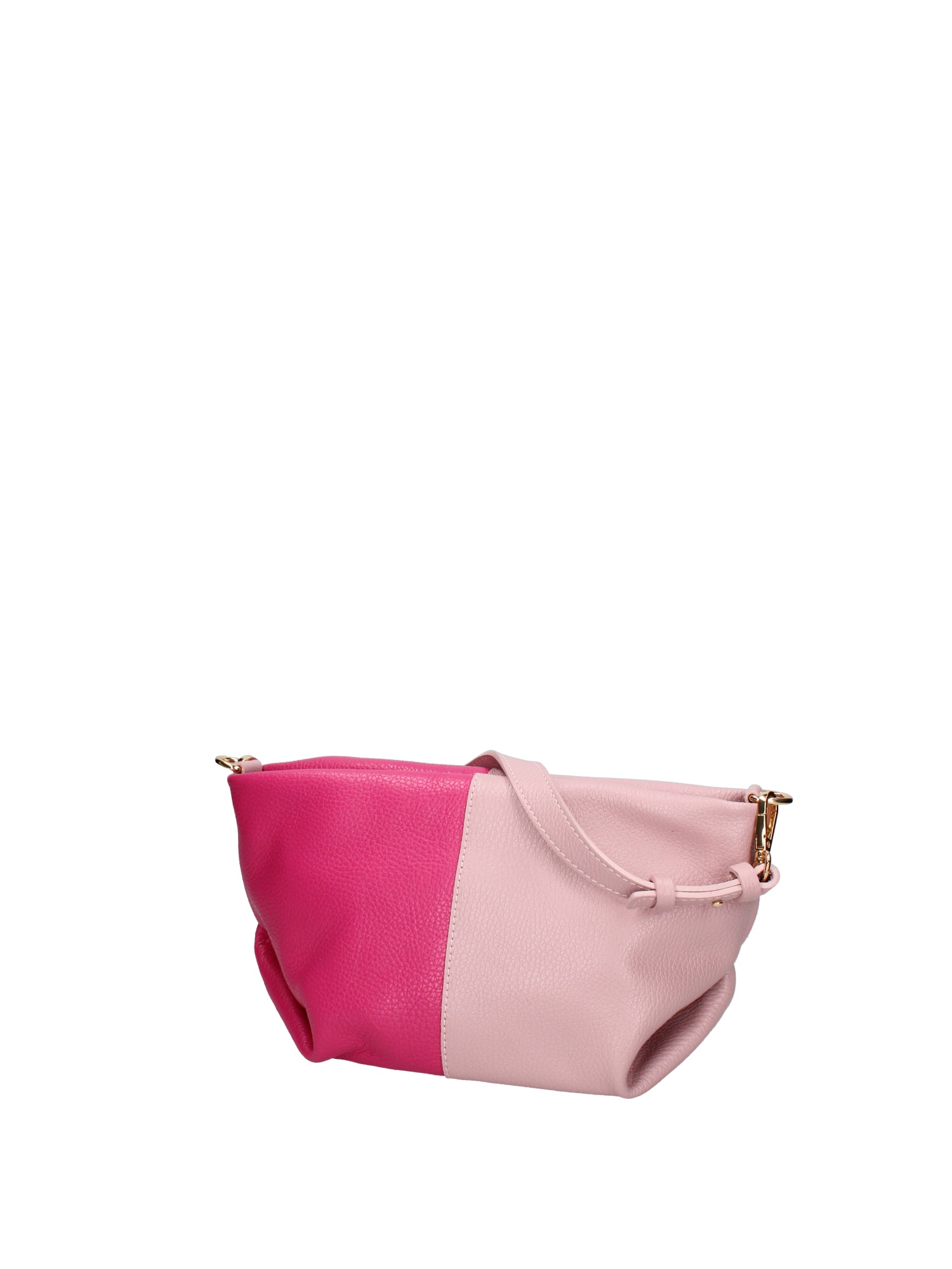 Borsa a spalla da donna Vera pelle 07165-D56 PINK+D02 FUXIA Roberta Rossi