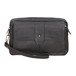 Borsa a tracolla da uomo 100% pelle PU PCL3049-BLACK Northampton Polo Club