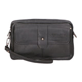 Borsa a tracolla da uomo 100% pelle PU PCL3049-BLACK Northampton Polo Club