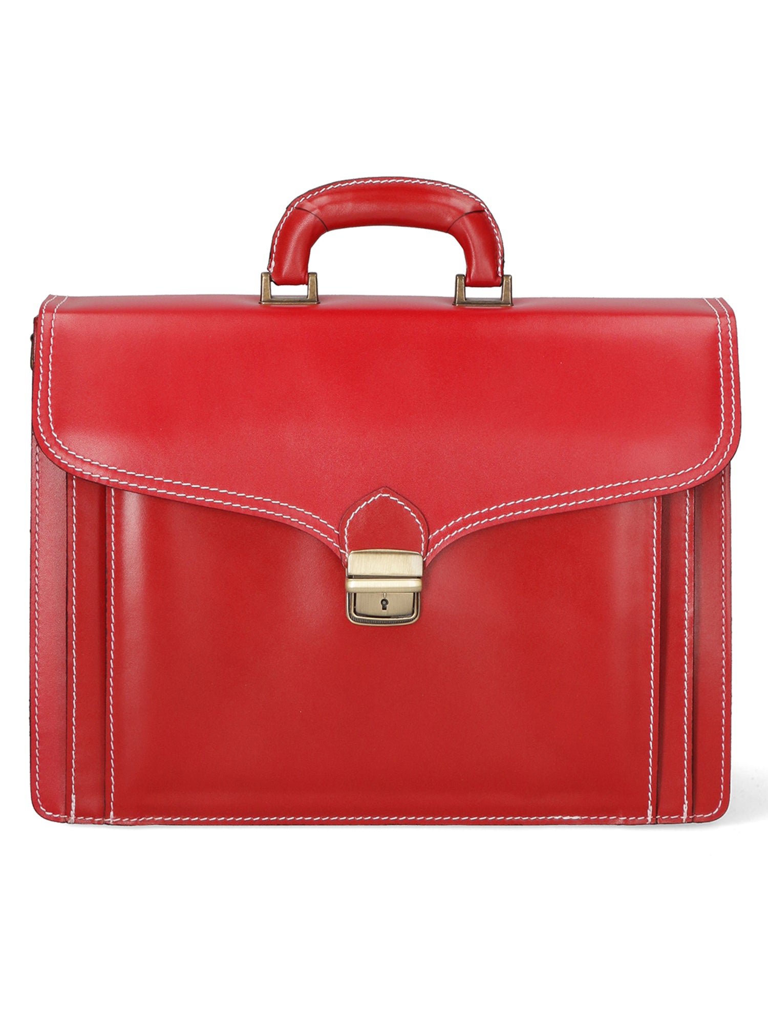 Nevio 7010-ROSSO RED Borsa da lavoro uomo in pelle Gave Lux