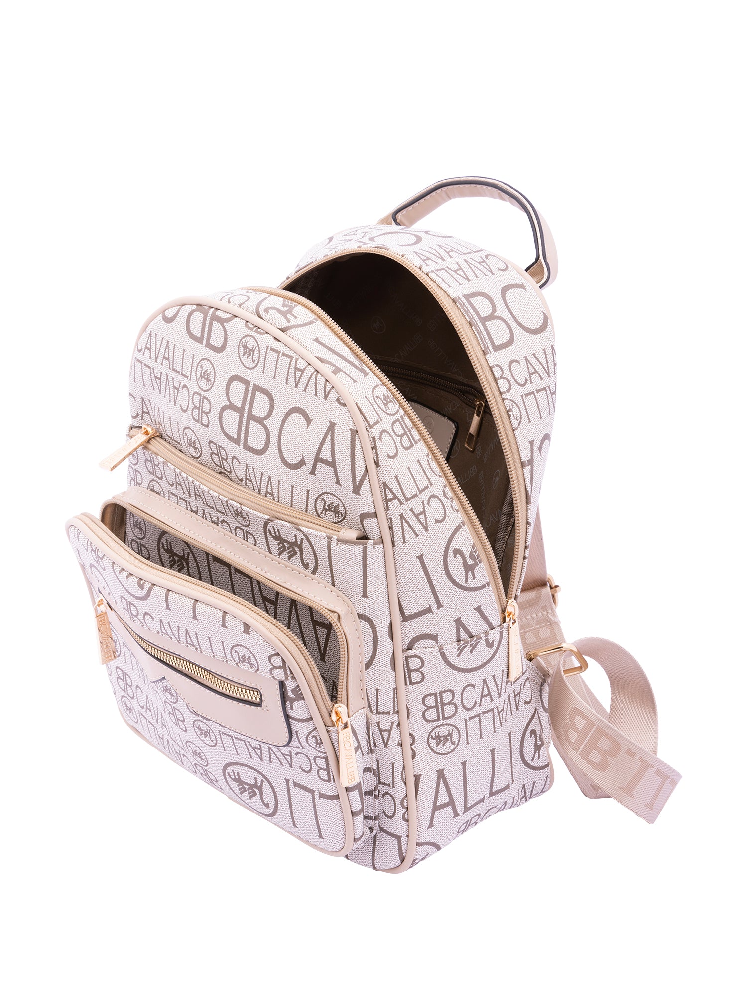 Zaino da donna in ecopelle Casual BC1372-ALBICOCCA B Cavalli