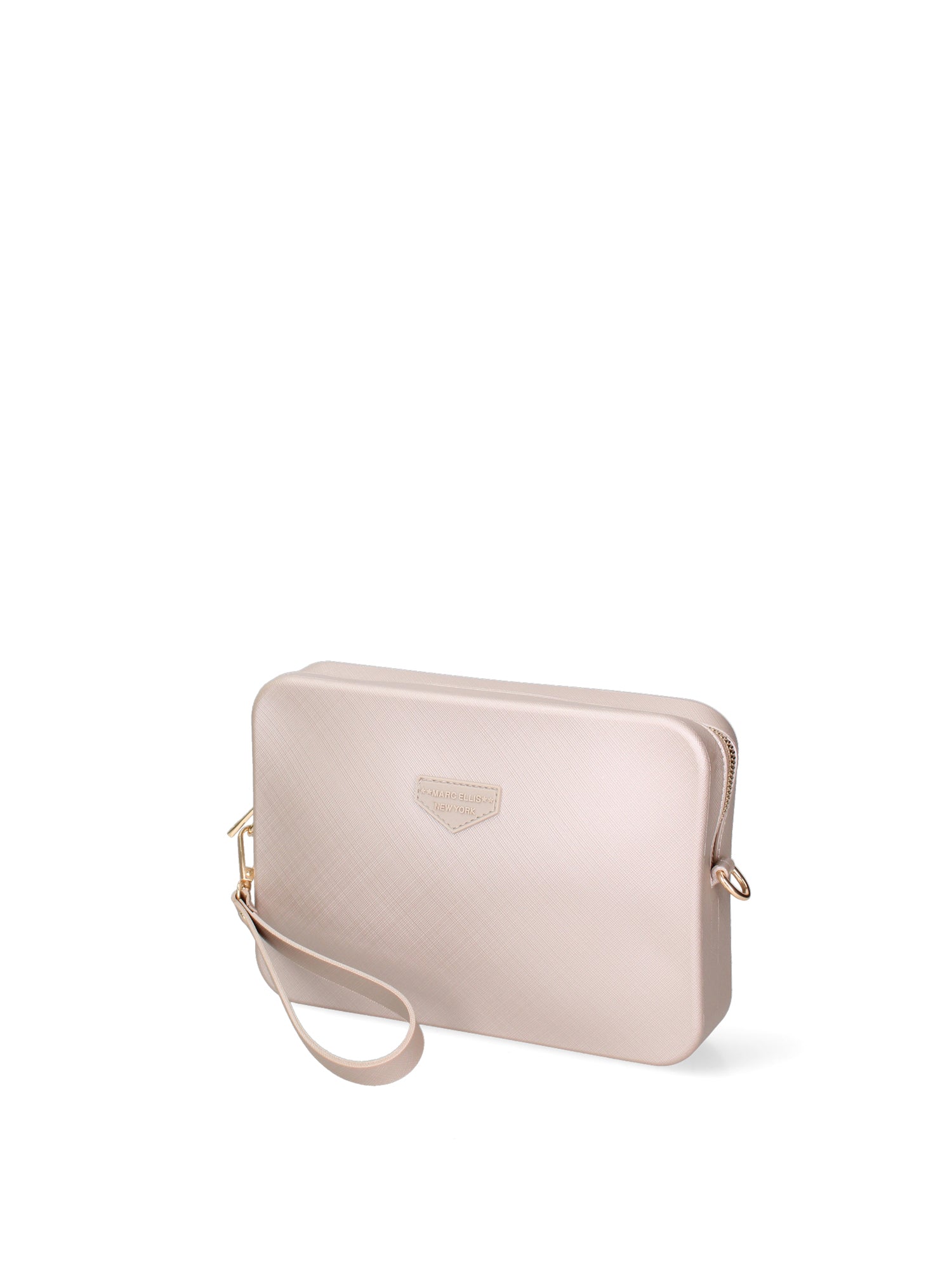 Borsa a tracolla da donna 100% Pvc FLAT-FLOWE-STONE - LIGHT GOLD Marc Ellis