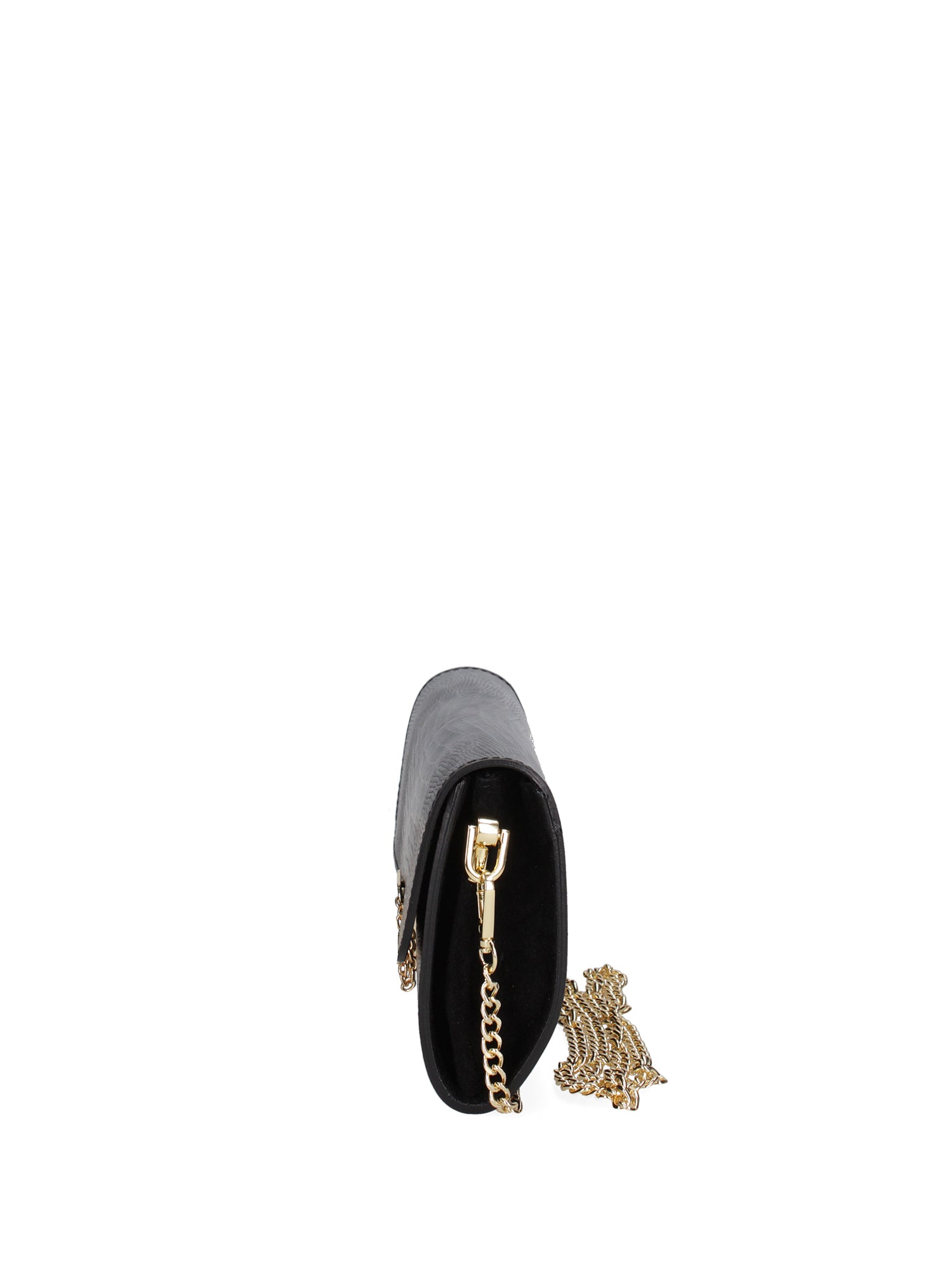 Borsa a tracolla da donna Vera pelle 00734-LU28 NERO Viola Castellani