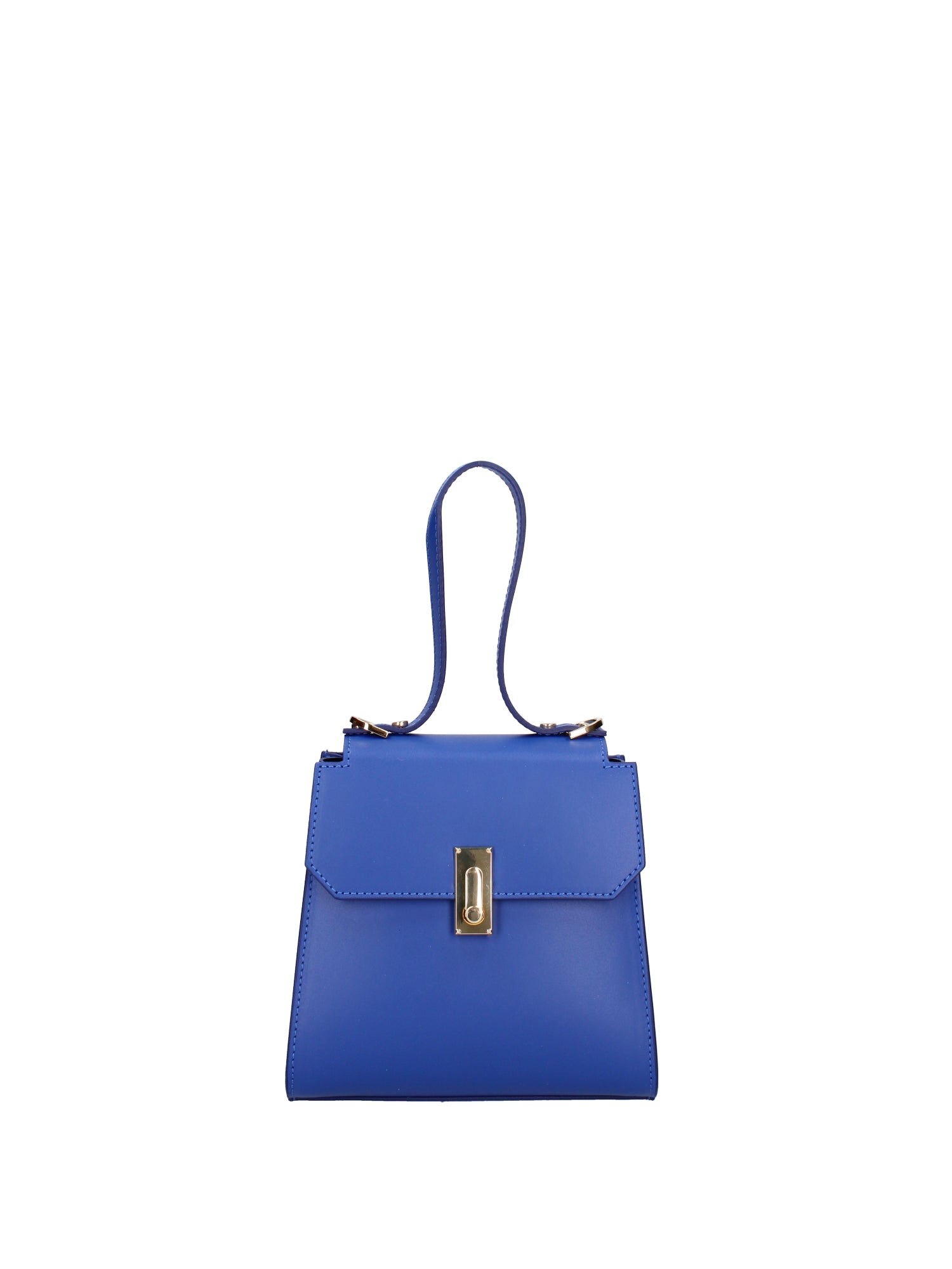 Borsa a mano da donna 100% pelle 07204-L115 BLUETTE Viola Castellani