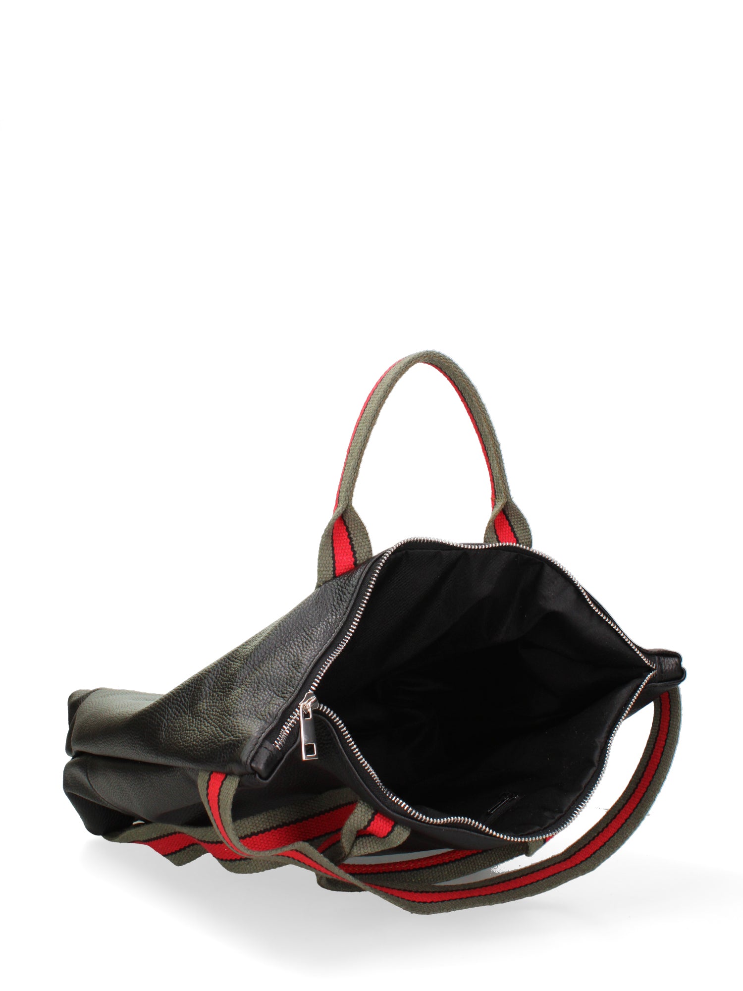 Varese Borsa a mano da donna Vera pelle 689746-D28 NERO - VERDE Gave Lux