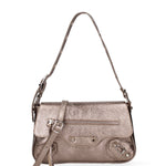 Borsa a spalla da donna Vera pelle 07234-L005 BRONZO Roberta Rossi