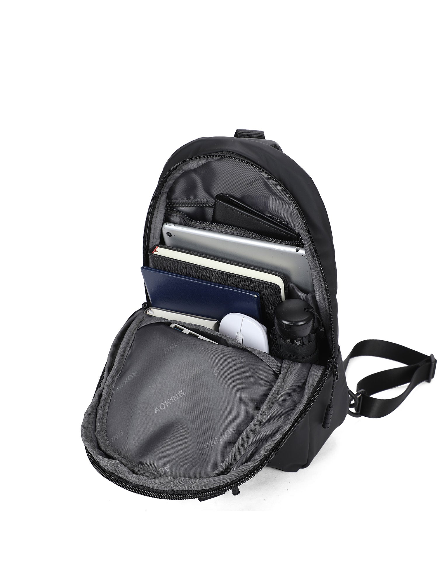 SY4008-5-BLACK Borsa a tracolla unisex Umbria Prime Aoking
