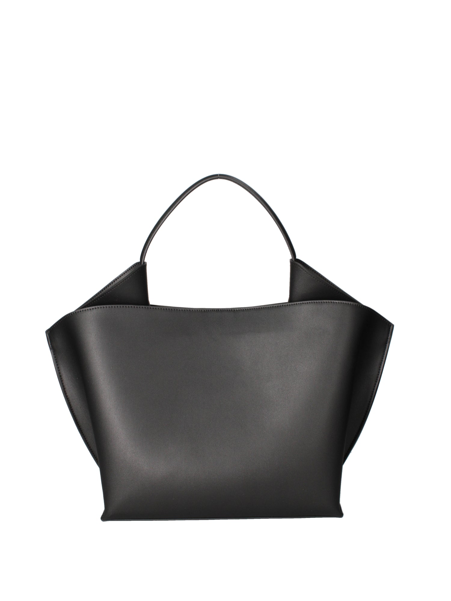 Borsa a mano da donna 100% pelle riciclata 07226-Nero Viola Castellani