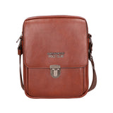 Borsa a tracolla uomo in pelle PU Casual PCL3078-BROWN Northampton Polo Club