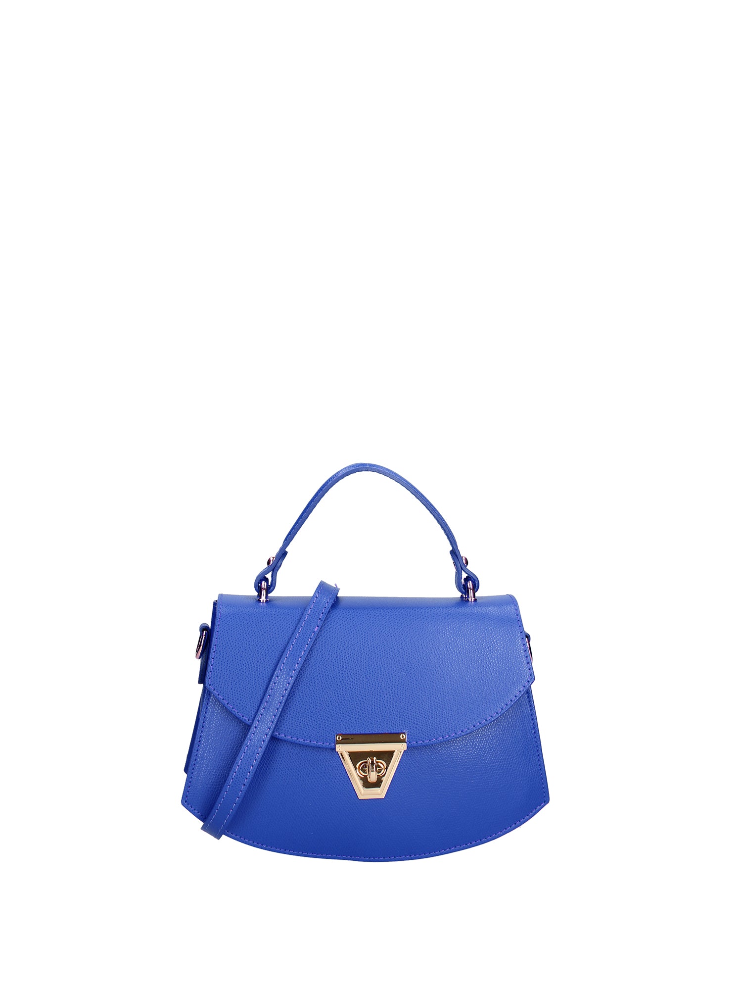 Borsa a mano da donna 100% vera pelle 07202-P 633 BLUETTE Roberta Rossi