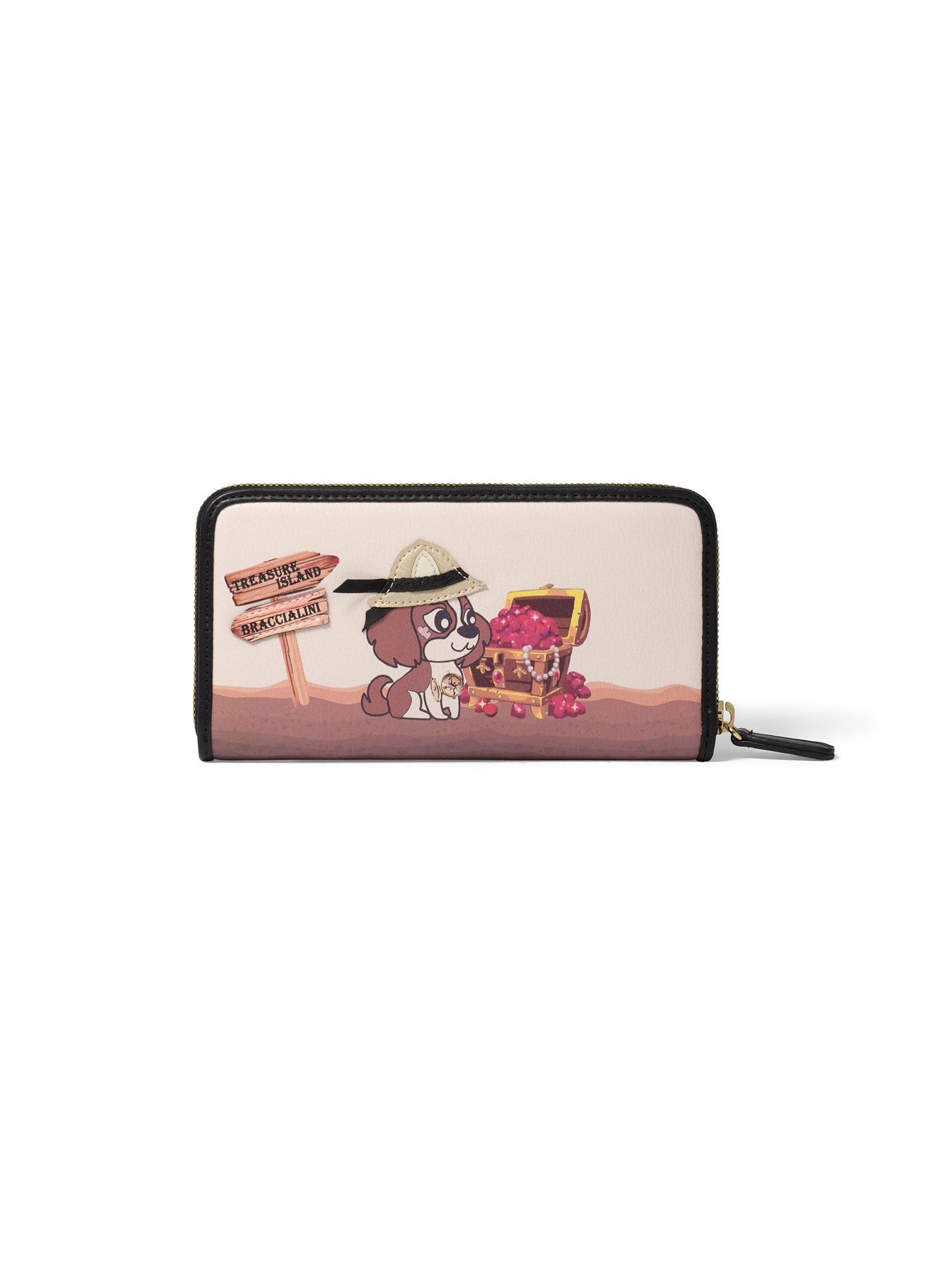 Isolde Ultra Portafoglio donna con zip Misto Poliuretano + Poliestere B17113 126-UNICO Braccialini