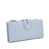 Portafoglio da donna 100% pelle vegana PU 798-3PT-SKYBLUE Diana&co