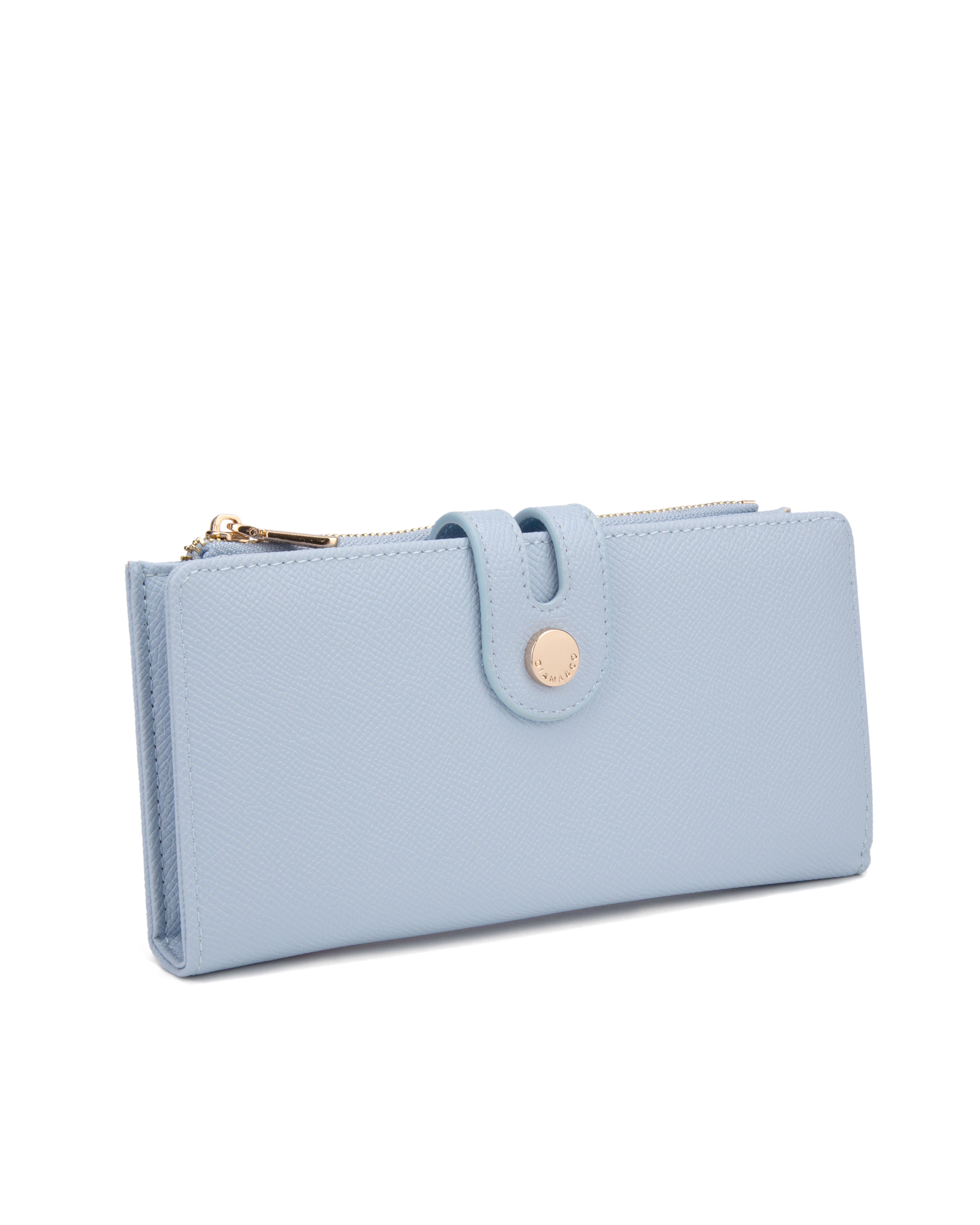Portafoglio da donna 100% pelle vegana PU 798-3PT-SKYBLUE Diana&co
