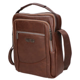 Borsa a tracolla uomo in pelle PU Casual PCL3002-COFFEE Northampton Polo Club