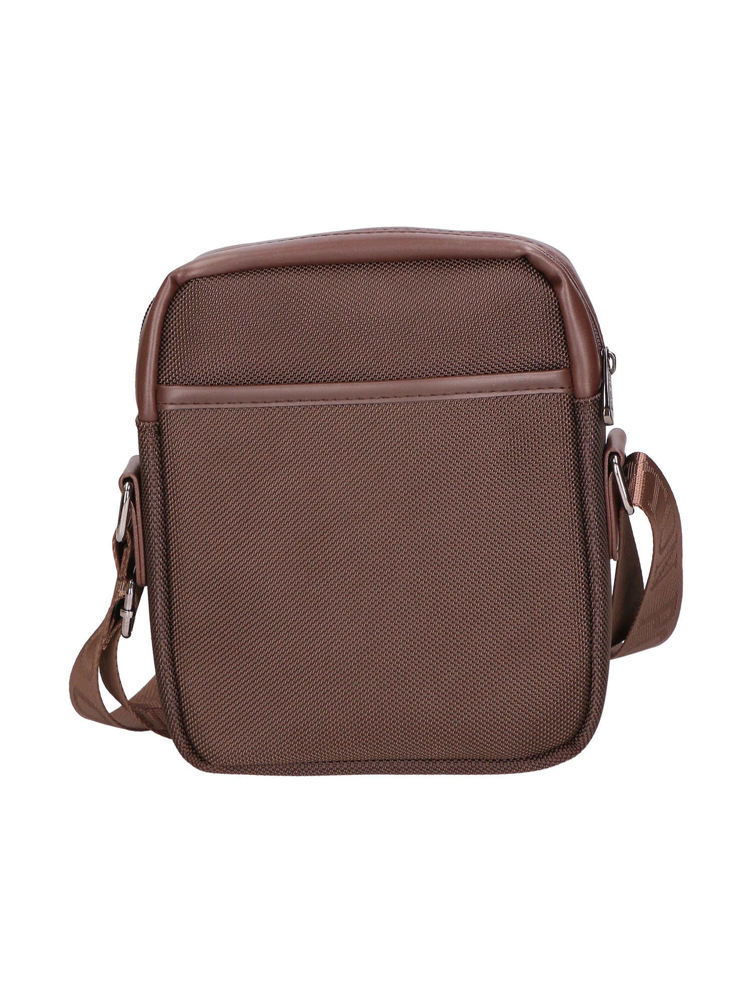 Borsa a tracolla uomo Pelle vegana e nylon PCL3062-COFFEE Northampton Polo Club