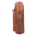 Borsa a tracolla uomo 100% PU Leather PCL3000-BROWN Northampton Polo Club