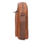Borsa a tracolla uomo 100% PU Leather PCL3000-BROWN Northampton Polo Club