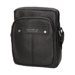 Borsa a tracolla uomo 100% PU Leather PCL3023-BLACK Northampton Polo Club