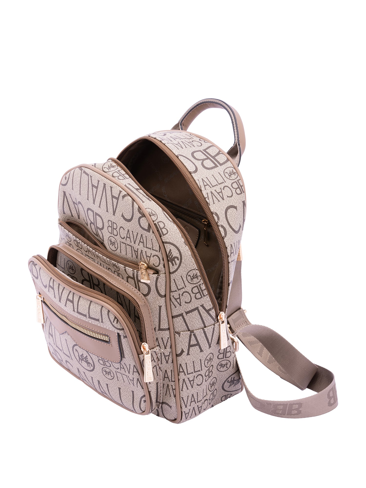 Zaino da donna in ecopelle Casual BC1372-KHAKI B Cavalli