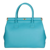 Aleria Borsa a mano da donna Vera pelle 8005-D32 TURCHESE Gave Lux