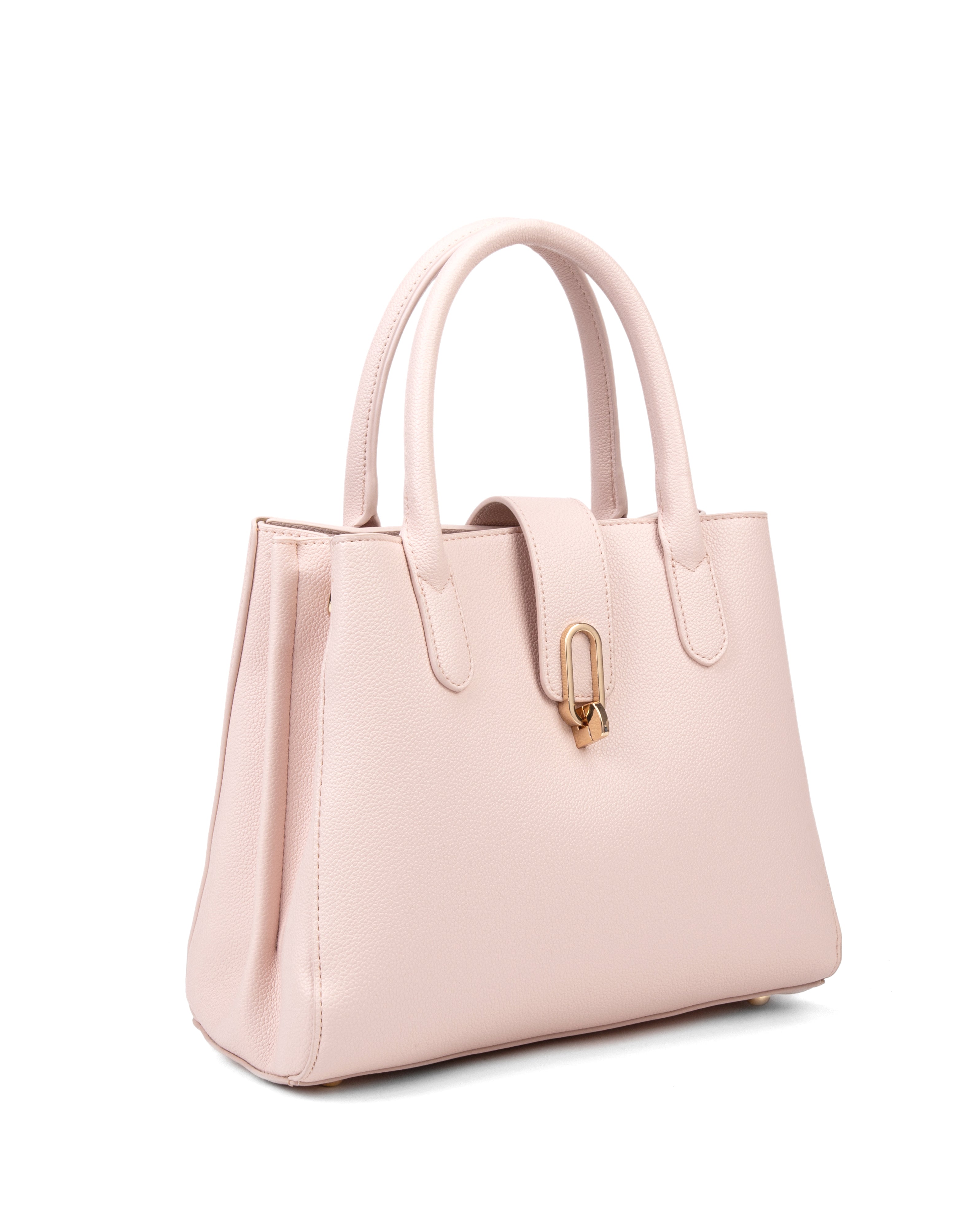 Borsa a mano da donna 100% pelle vegana PU 712-2PT-LIGHTPINK Diana&co