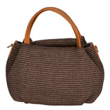 Allegra Borsa a mano da donna Pelle e Paglia 05116-572 MORO CUOIO S44 Gave Lux