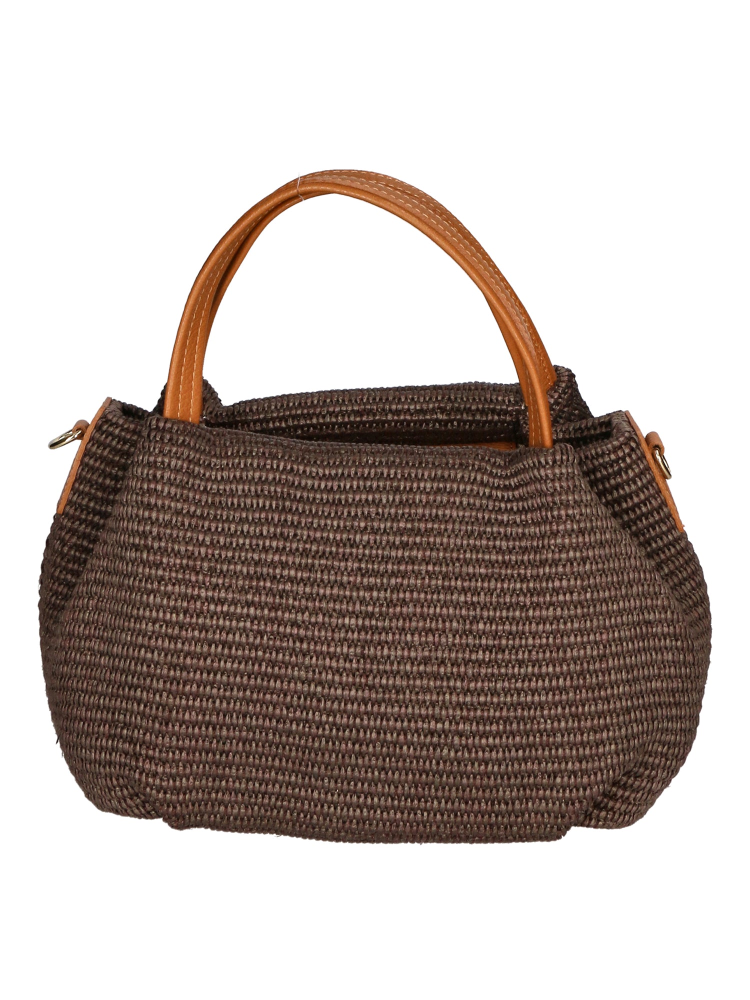 Allegra Borsa a mano da donna Pelle e Paglia 05116-572 MORO CUOIO S44 Gave Lux